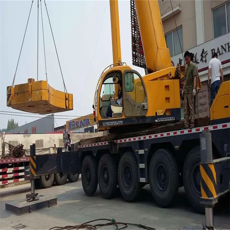 沿河当地吊车出租|机器吊装|75吨|工厂搬迁服务